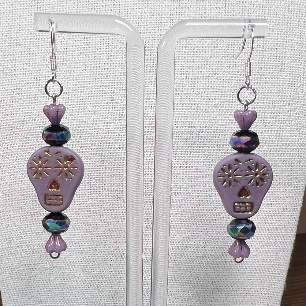 “Skull Candy” 🍬💀 Beaded Artisan Earrings